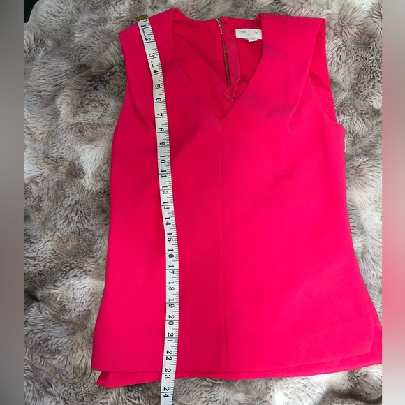Ted Baker Hot Pink Dexi Sleeveless Top, 0UK,2US - Picture 6 of 12